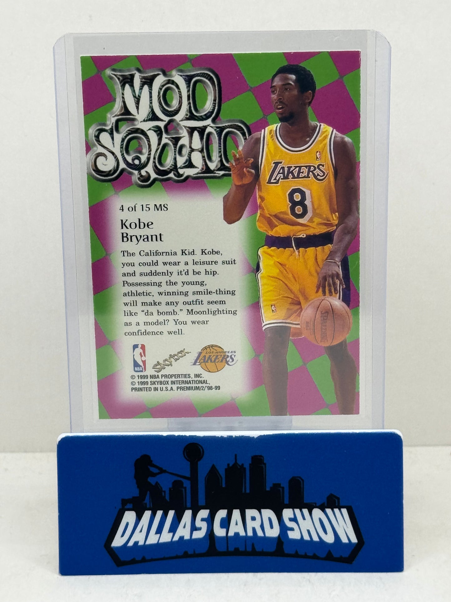 1999-00 Skybox Premium #4 Kobe Bryant Mod Squad Lakers