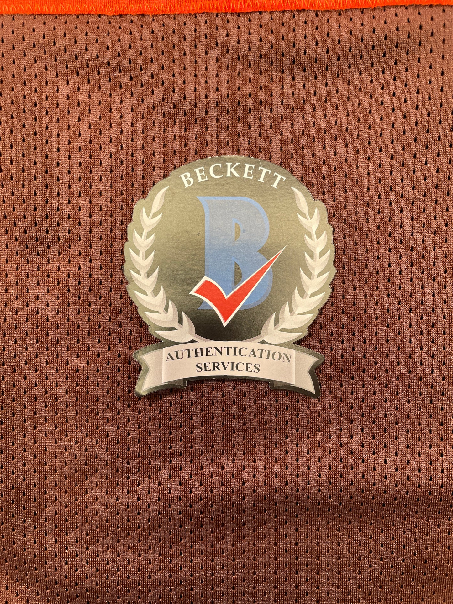 JOHNNY MANZIEL CLEVELAND BROWN SIGNED BROWN JERSEY w/Cleveland Sucks BAS