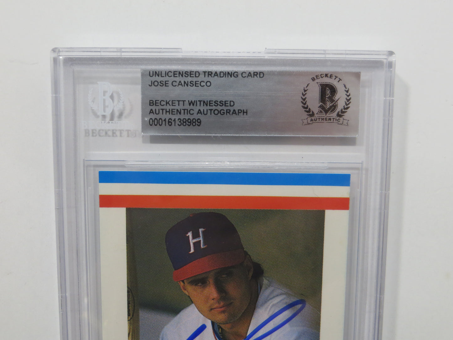 JOSE CANSECO SIGNED BGS BAS SLAB HUNTSVILLE STARS AAMER Sports CARD Auto 10