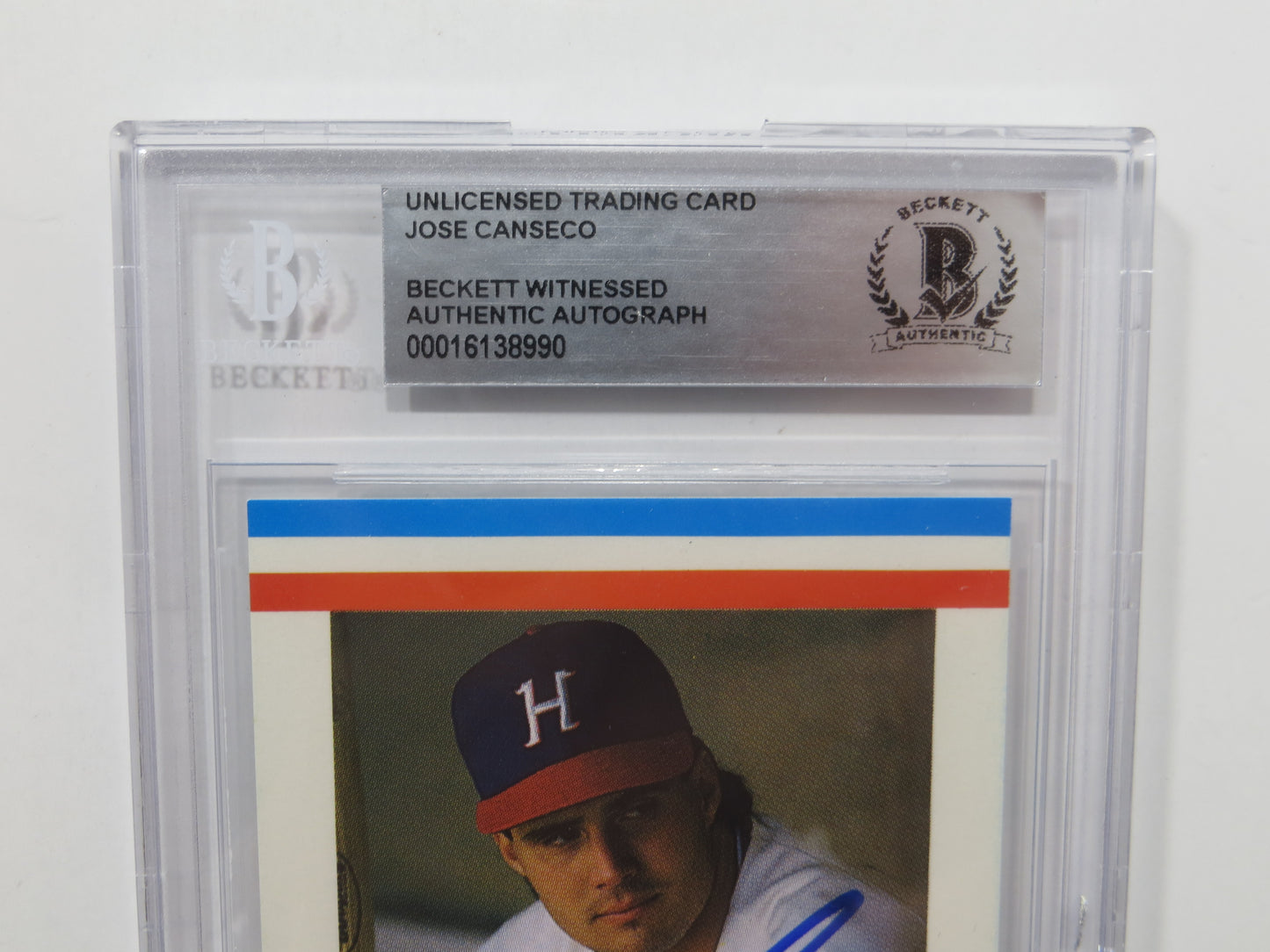 JOSE CANSECO SIGNED BGS BAS SLAB HUNTSVILLE STARS AAMER Sports CARD Auto