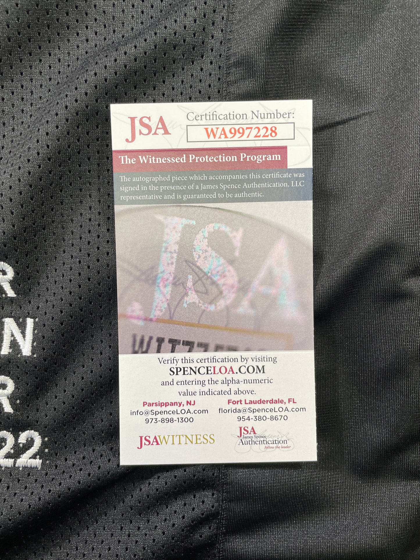 JOHNNY MANZIEL BLACK TEXAS A&M SIGNED STAT JERSEY w/"NCAA Sucks" JSA