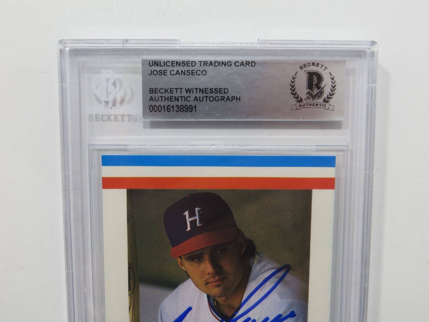 JOSE CANSECO SIGNED BGS BAS SLAB HUNTSVILLE STARS AAMER Sports CARD Auto