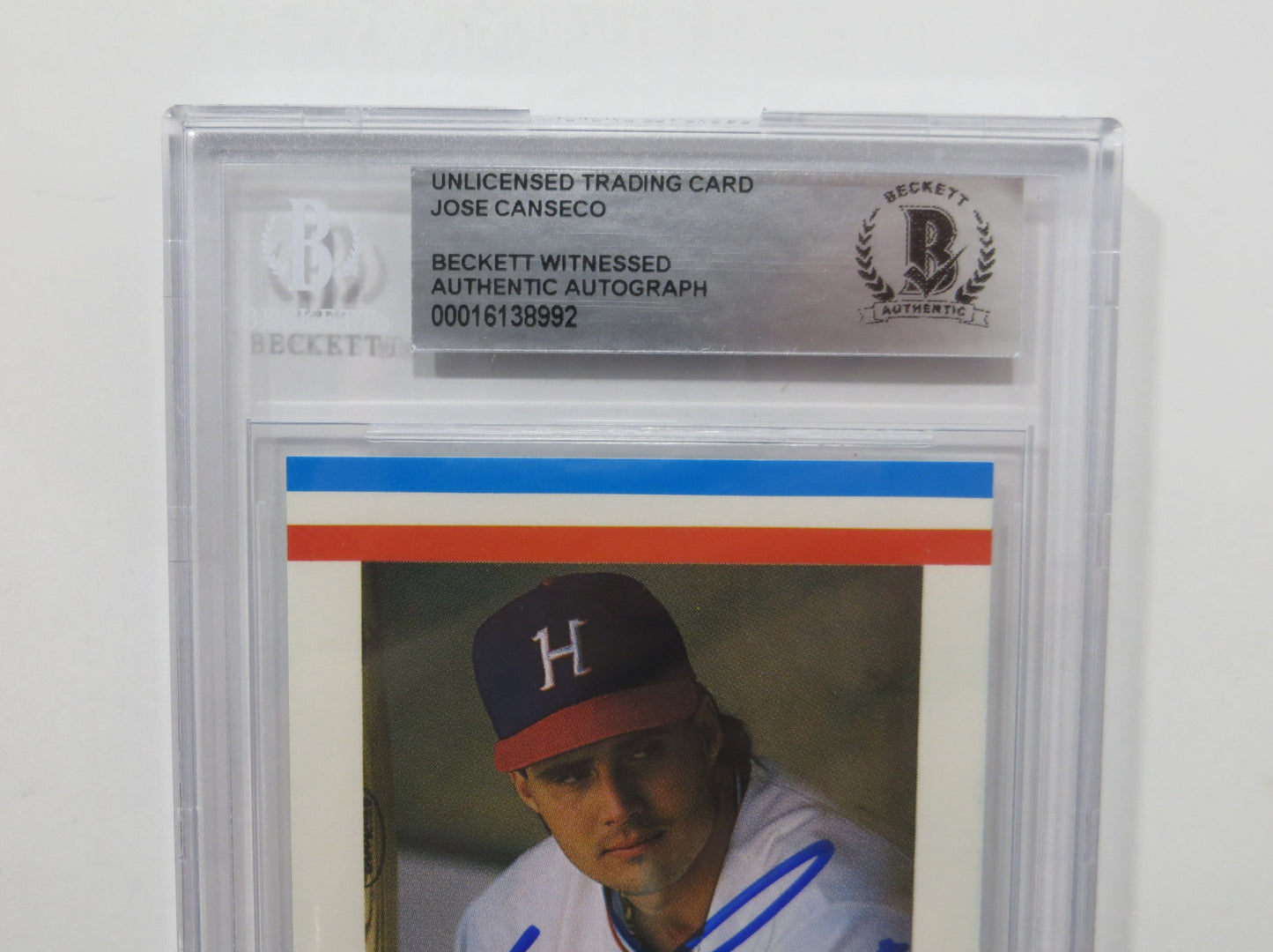 JOSE CANSECO SIGNED BGS BAS SLAB HUNTSVILLE STARS AAMER Sports CARD Auto