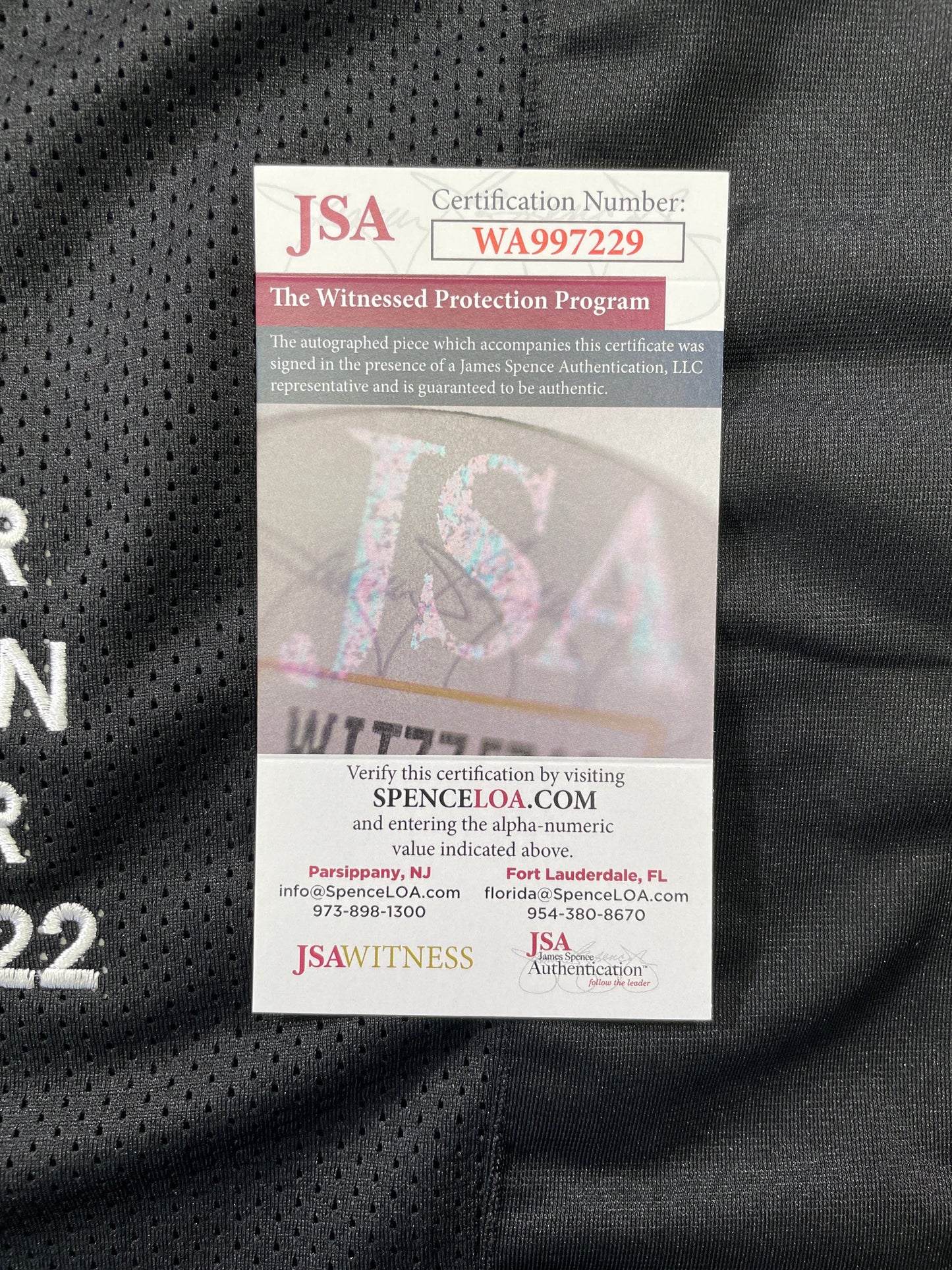JOHNNY MANZIEL BLACK TEXAS A&M SIGNED STAT JERSEY w/"Home of the 12th Man" JSA