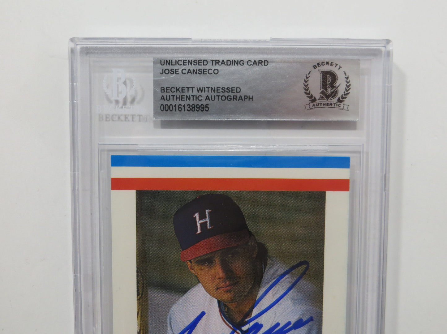 JOSE CANSECO SIGNED BGS BAS SLAB HUNTSVILLE STARS AAMER Sports CARD Auto
