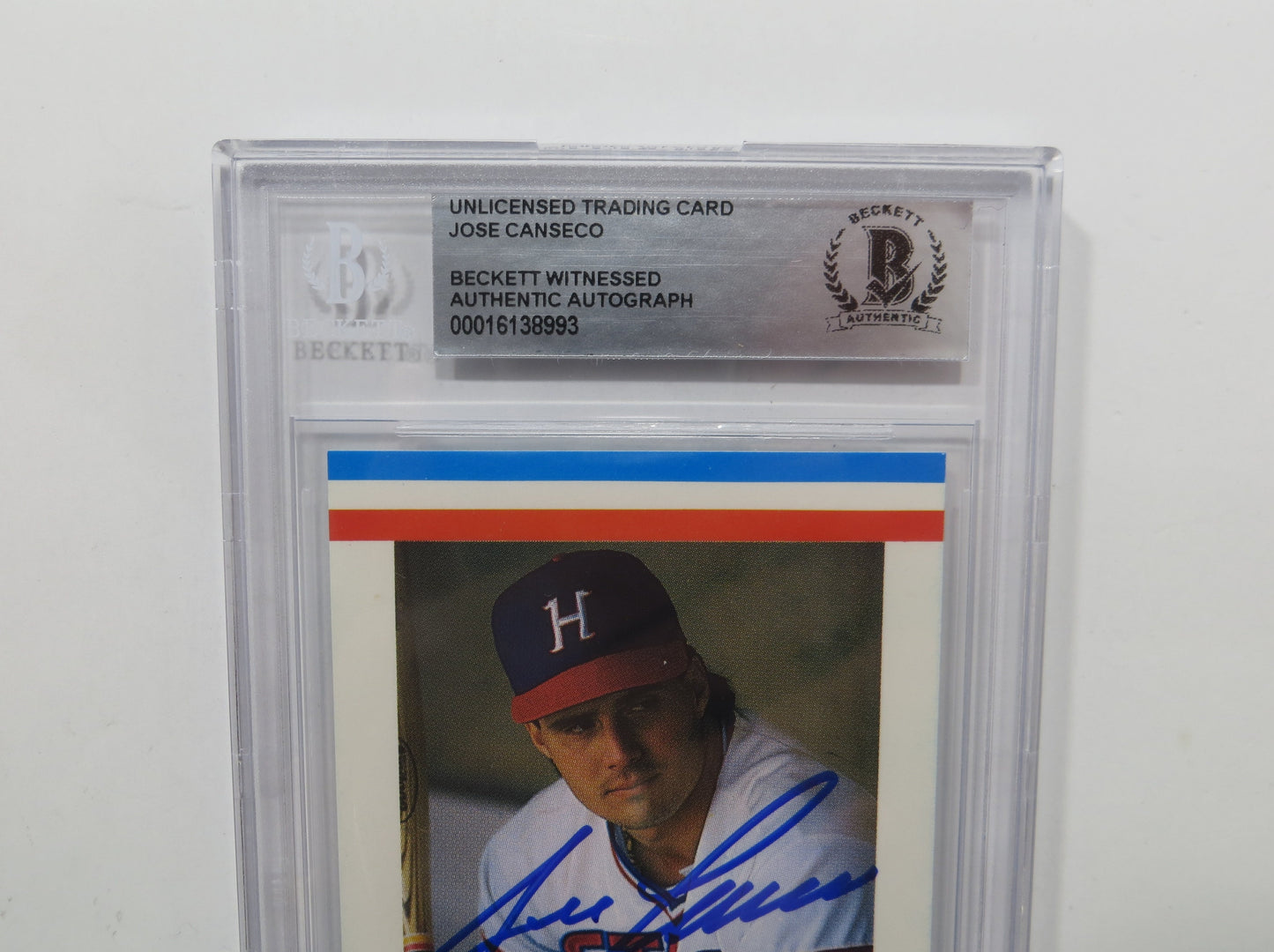 JOSE CANSECO SIGNED BGS BAS SLAB HUNTSVILLE STARS AAMER Sports CARD Auto