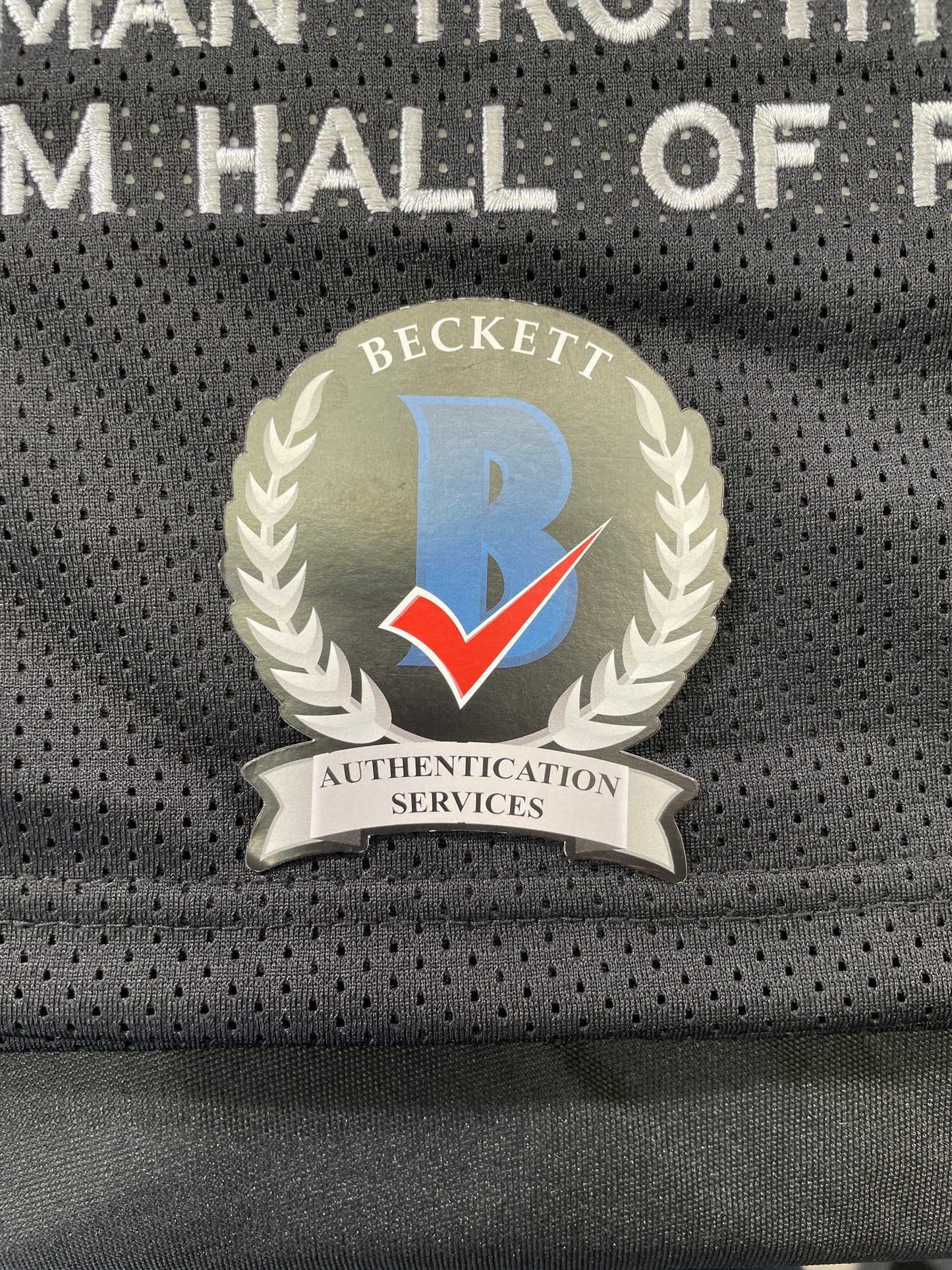 JOHNNY MANZIEL BLACK TEXAS A&M SIGNED STAT JERSEY w/"NCAA Sucks" BAS