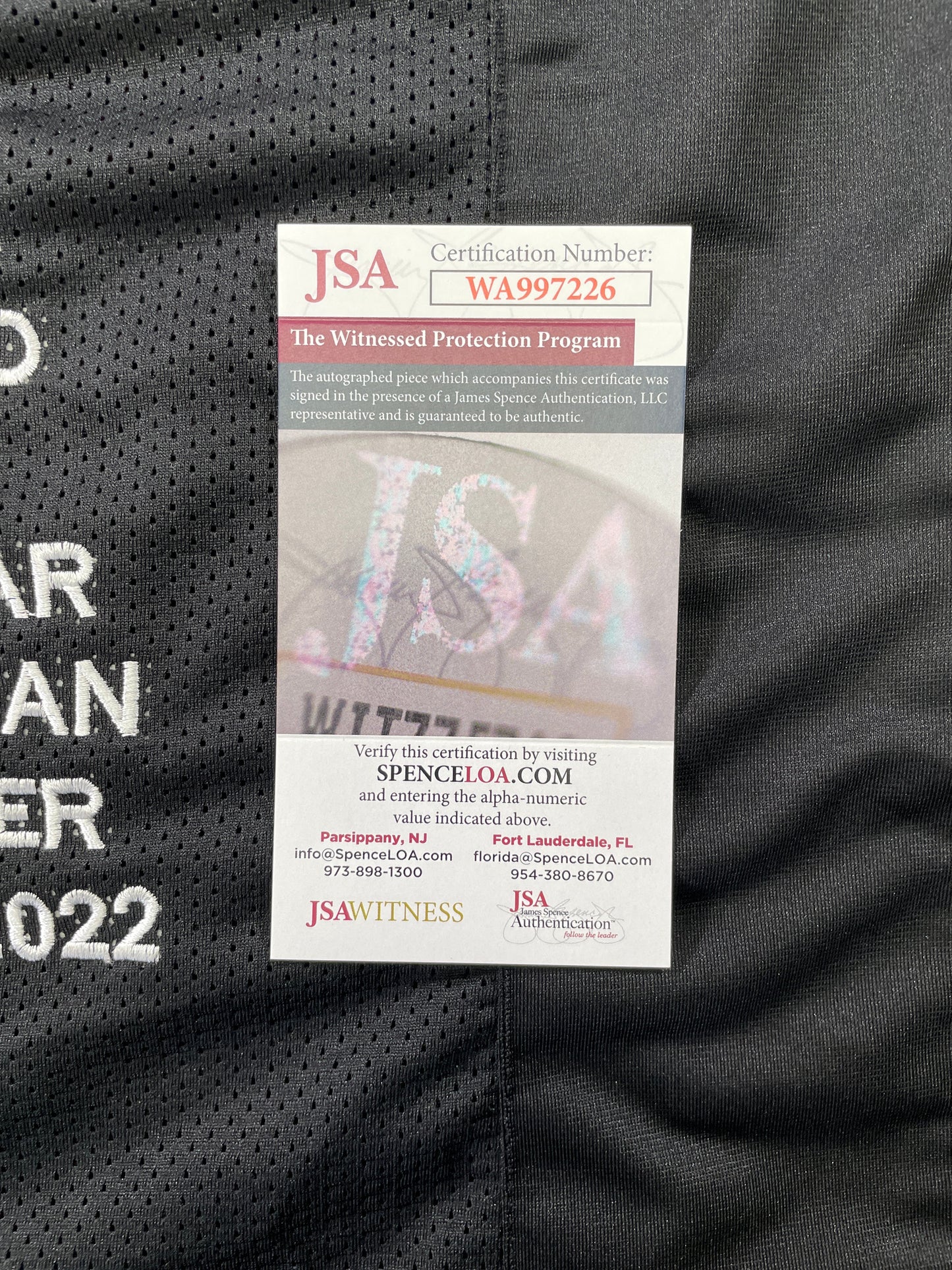 JOHNNY MANZIEL BLACK TEXAS A&M SIGNED STAT JERSEY w/"Johnny Fuckin Football" JSA