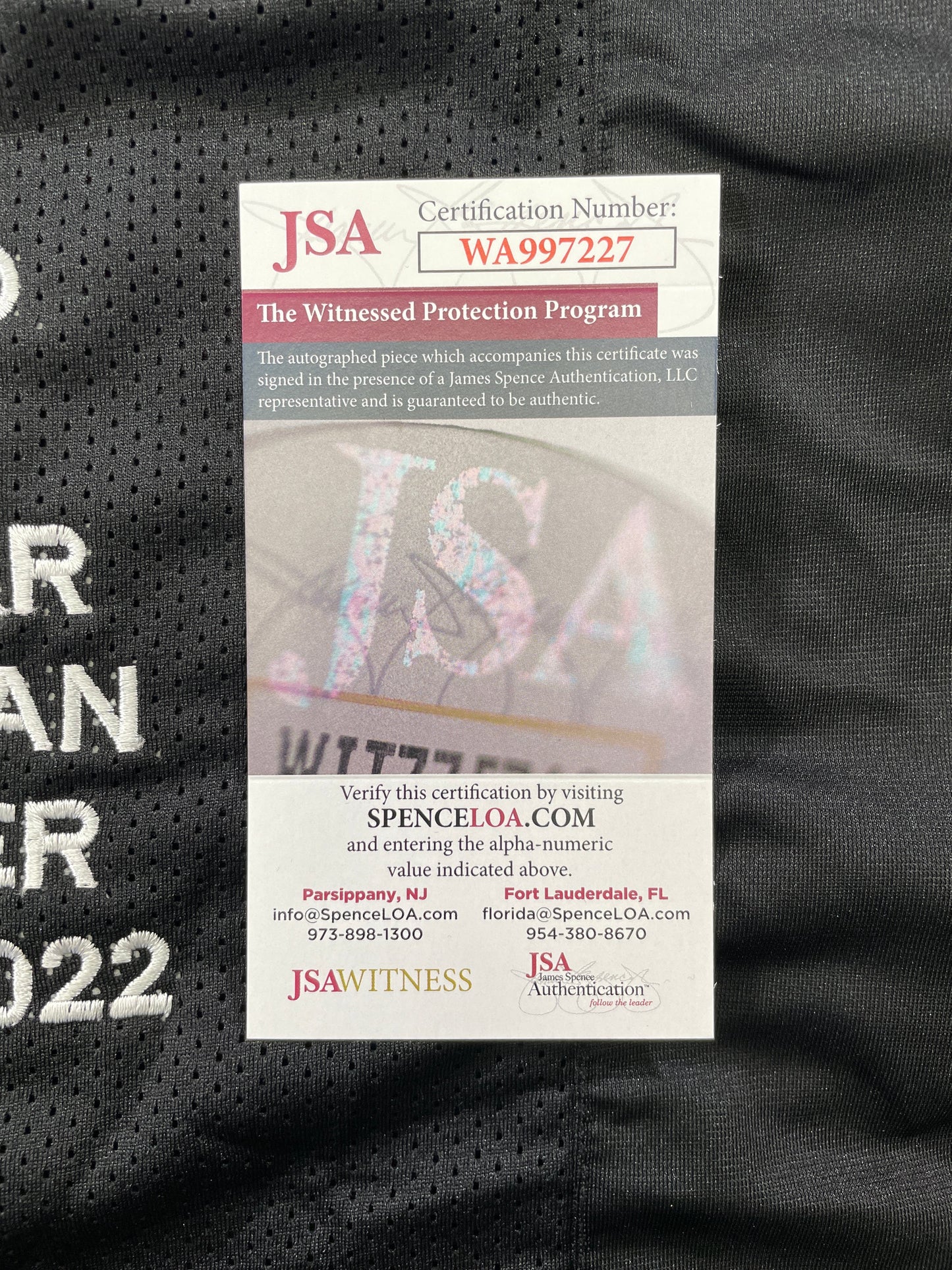 JOHNNY MANZIEL BLACK TEXAS A&M SIGNED STAT JERSEY w/"Johnny Fuckin Football" JSA