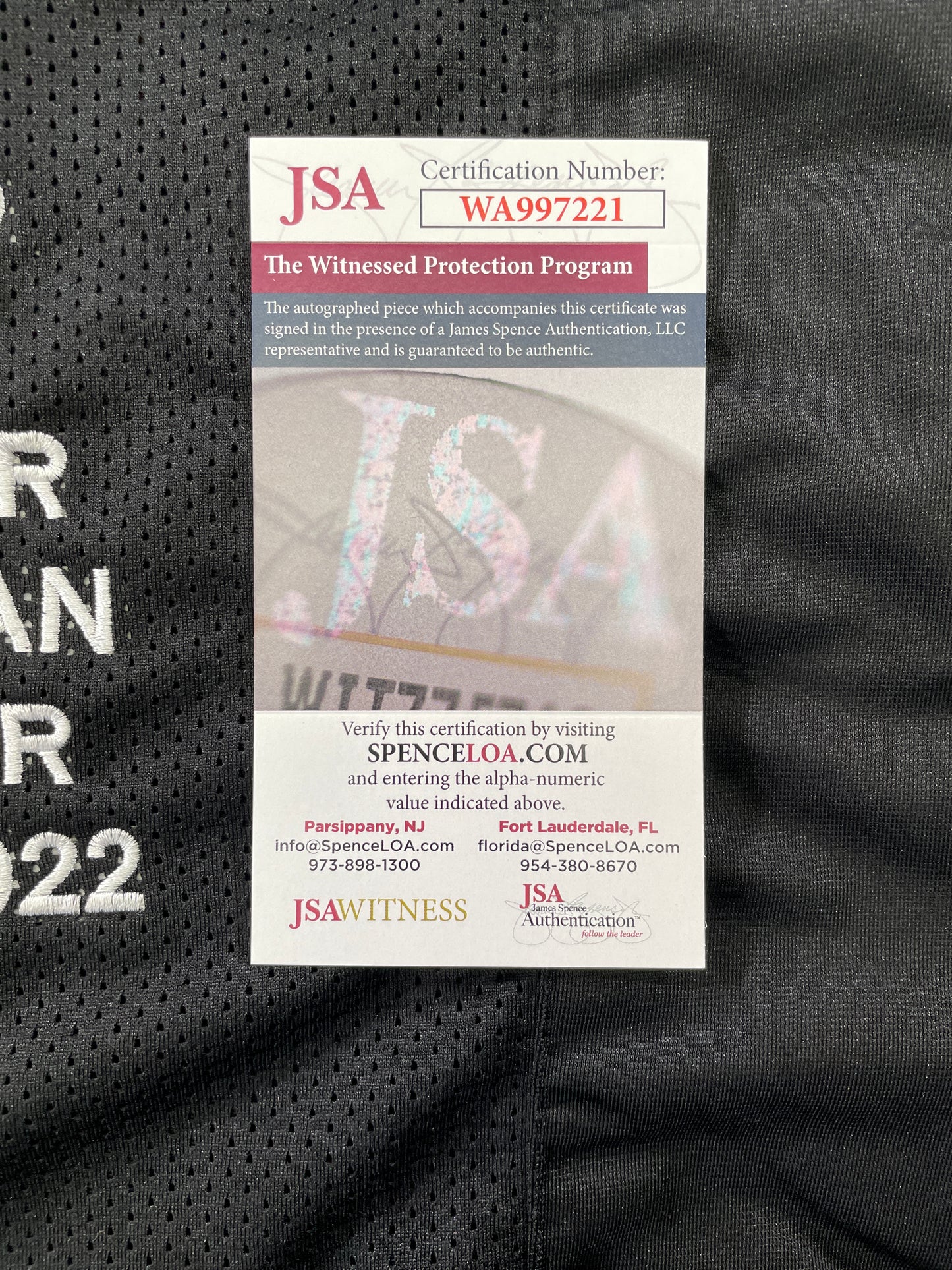 JOHNNY MANZIEL BLACK TEXAS A&M SIGNED STAT JERSEY w/"Johnny Fuckin Football" JSA