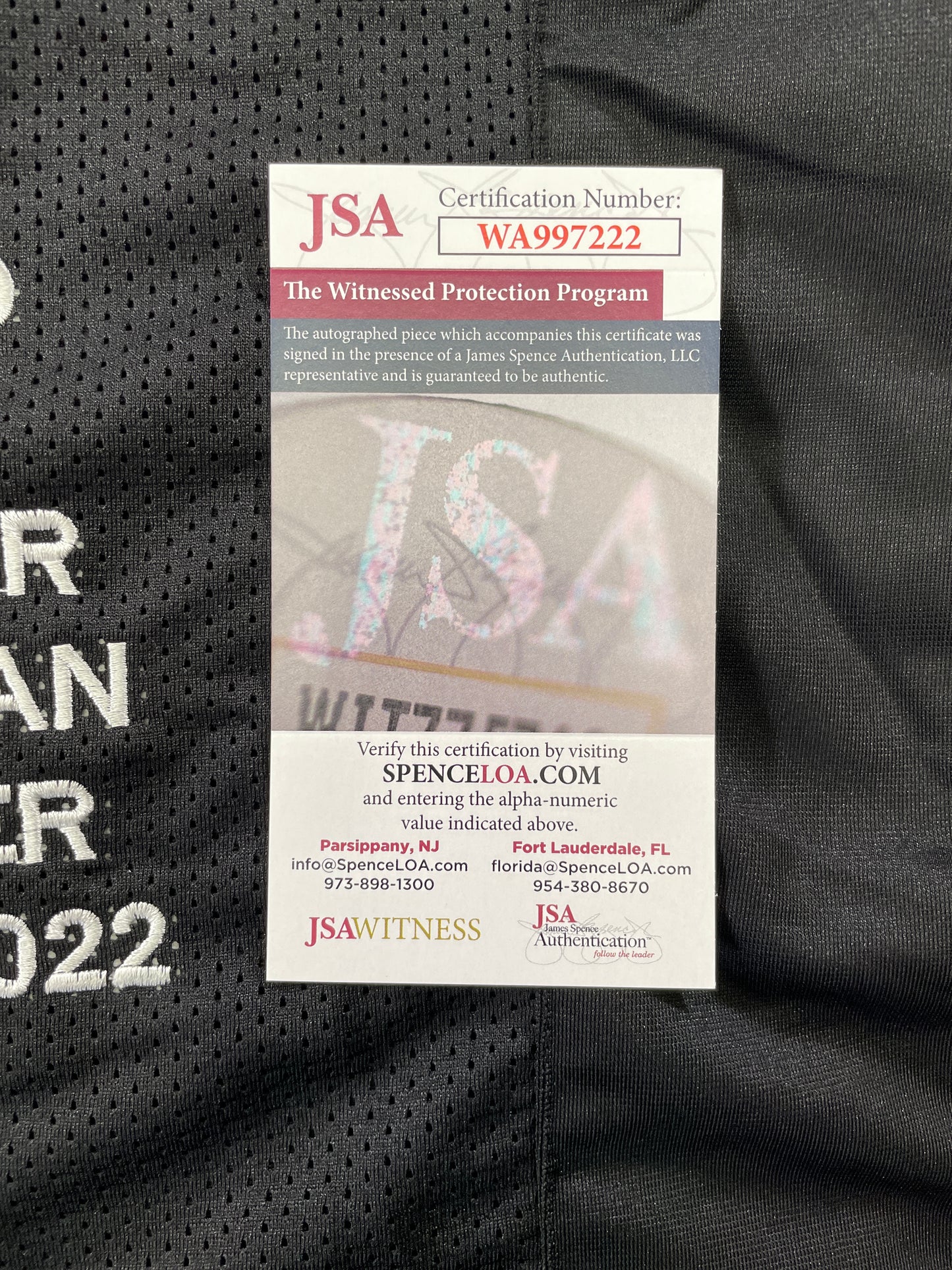 JOHNNY MANZIEL BLACK TEXAS A&M SIGNED STAT JERSEY w/"Johnny Fuckin Football" JSA