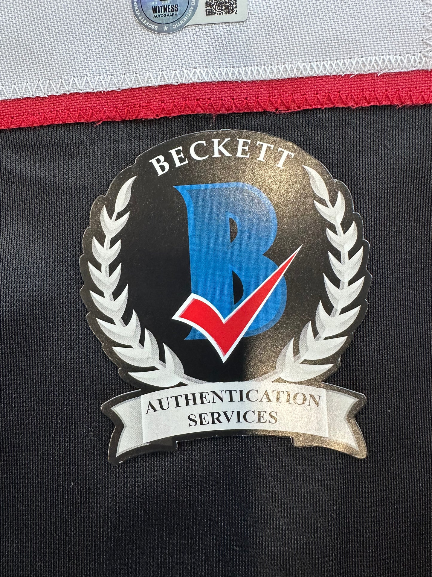 JACE JUNG SIGNED BLACK TEXAS TECH JERSEY BAS