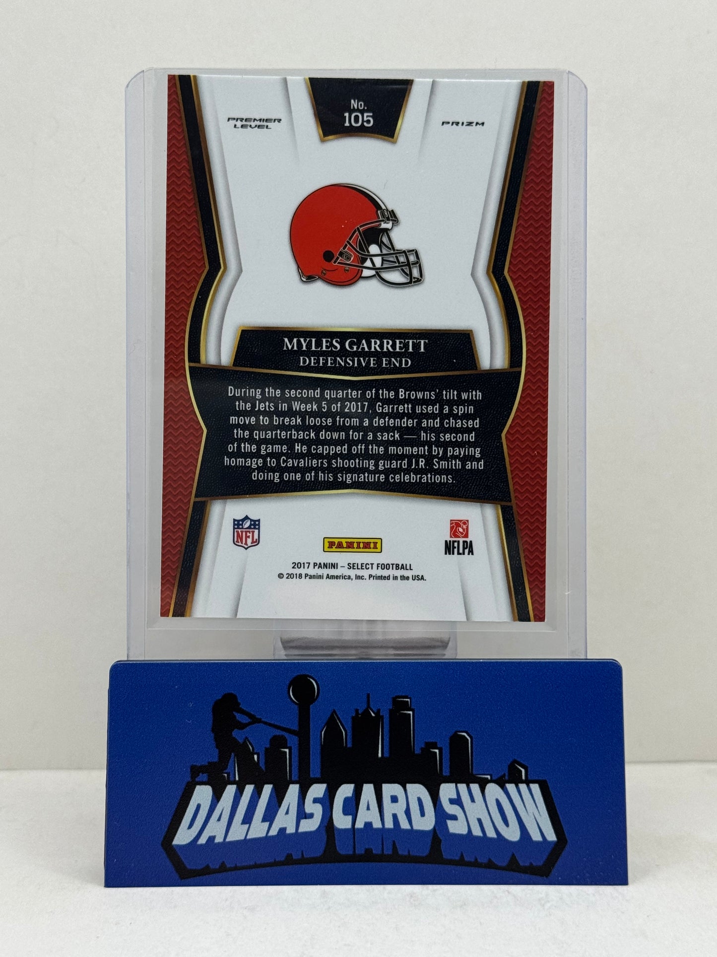 2017 Panini Select #105 Myles Garrett Premier Level Rookie RC