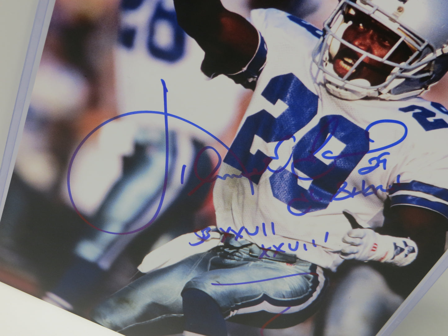 KENNY KENNETH GANT DALLAS COWBOYS SIGNED 8x10 PHOTO w/INSCs BAS COA