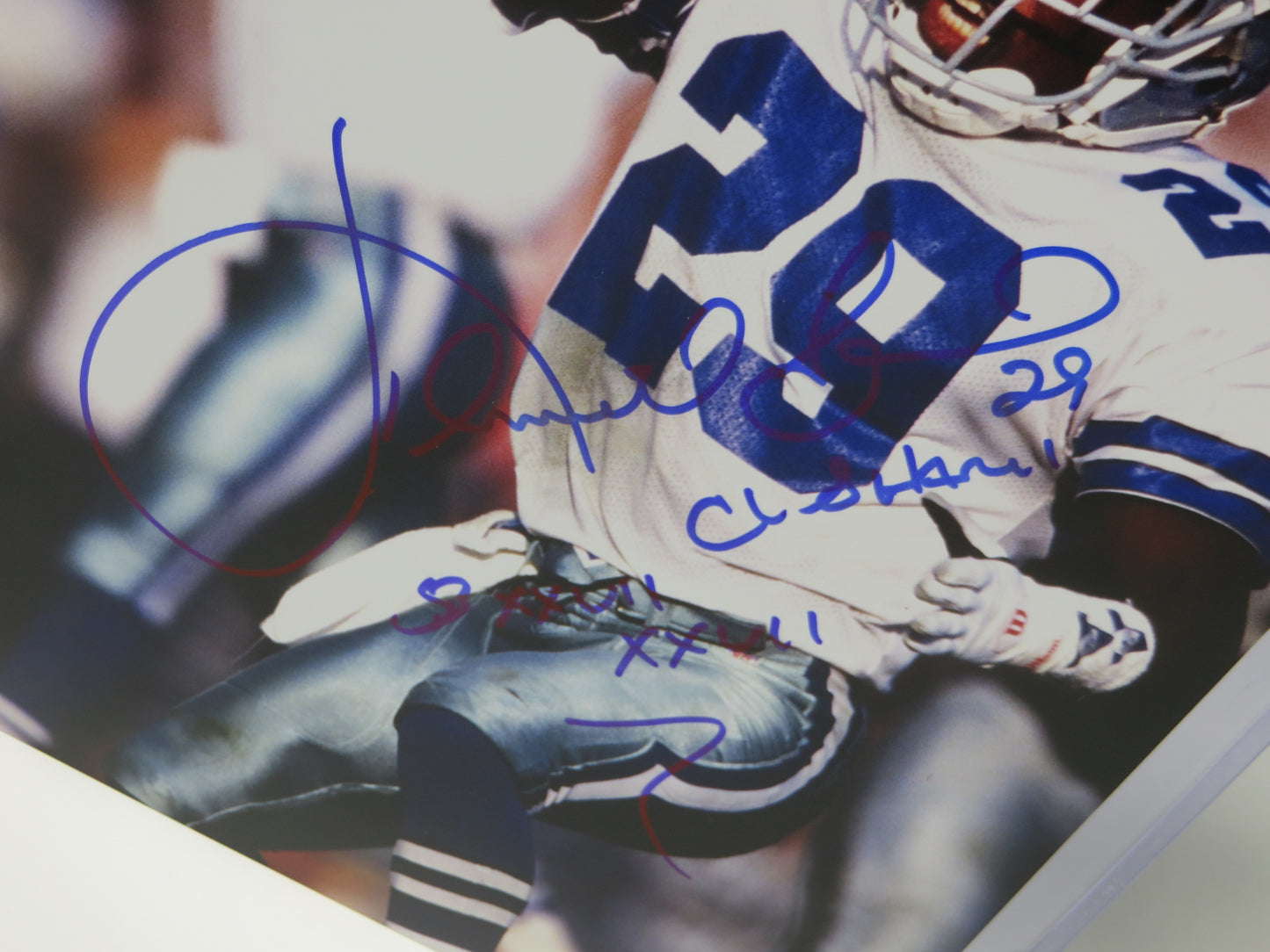 KENNY KENNETH GANT DALLAS COWBOYS SIGNED 8x10 PHOTO w/INSCs BAS COA