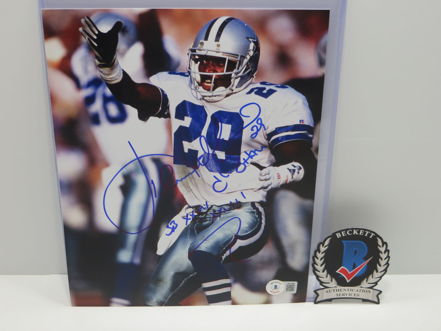 KENNY KENNETH GANT DALLAS COWBOYS SIGNED 8x10 PHOTO w/INSCs BAS COA