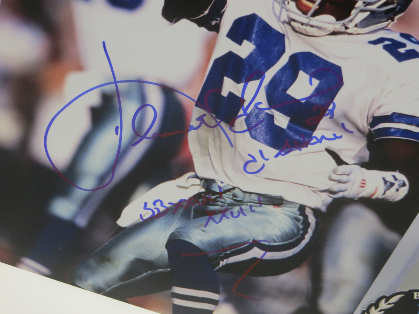 KENNY KENNETH GANT DALLAS COWBOYS SIGNED 8x10 PHOTO w/INSCs BAS COA