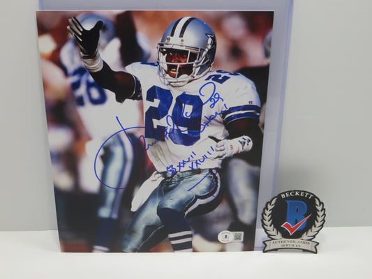 KENNY KENNETH GANT DALLAS COWBOYS SIGNED 8x10 PHOTO w/INSCs BAS COA