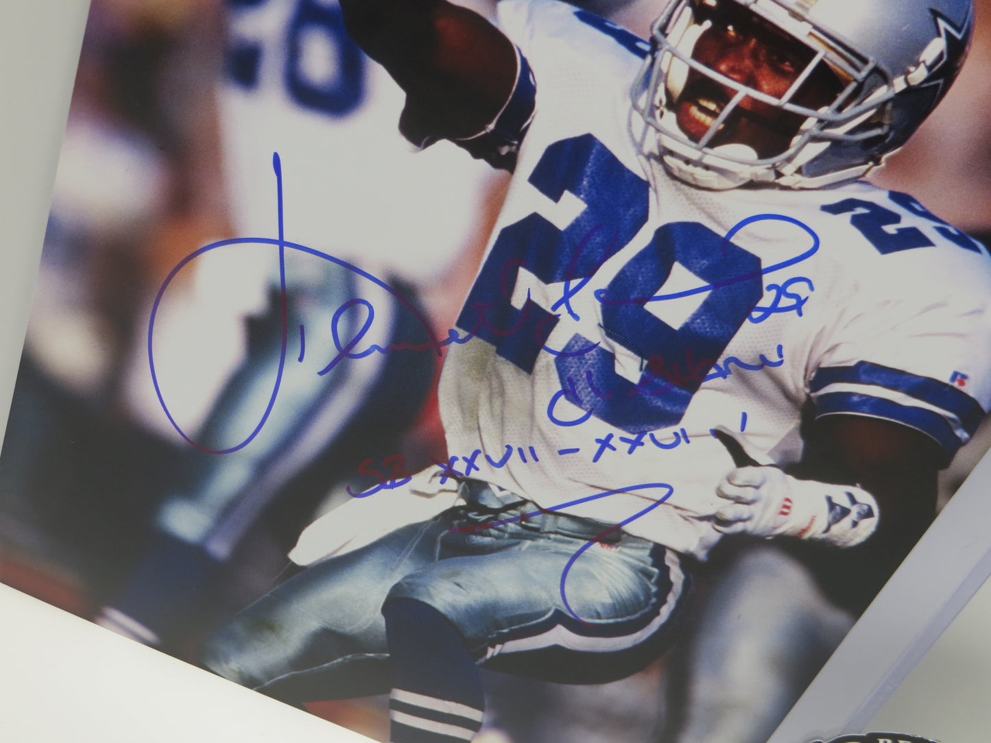 KENNY KENNETH GANT DALLAS COWBOYS SIGNED 8x10 PHOTO w/INSCs BAS COA