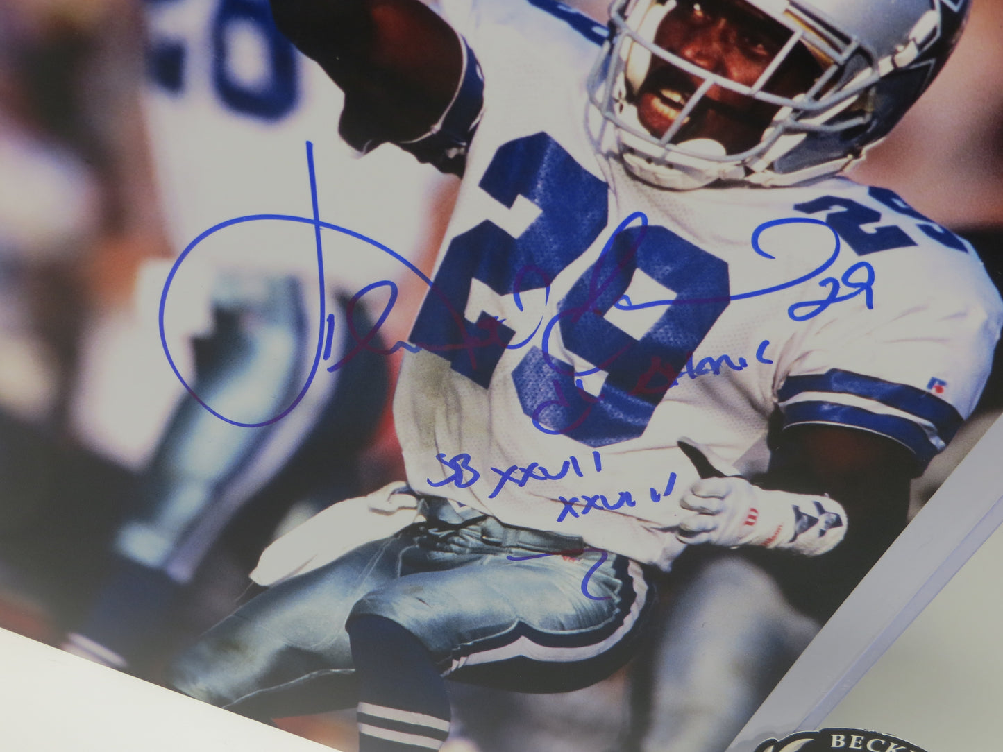 KENNY KENNETH GANT DALLAS COWBOYS SIGNED 8x10 PHOTO w/INSCs BAS COA