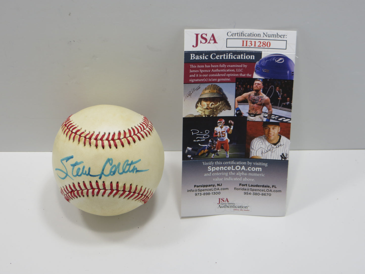 STEVE CARLTON SIGNED Rawlings ONL BASEBALL PHILLIES CARDINALS JSA COA
