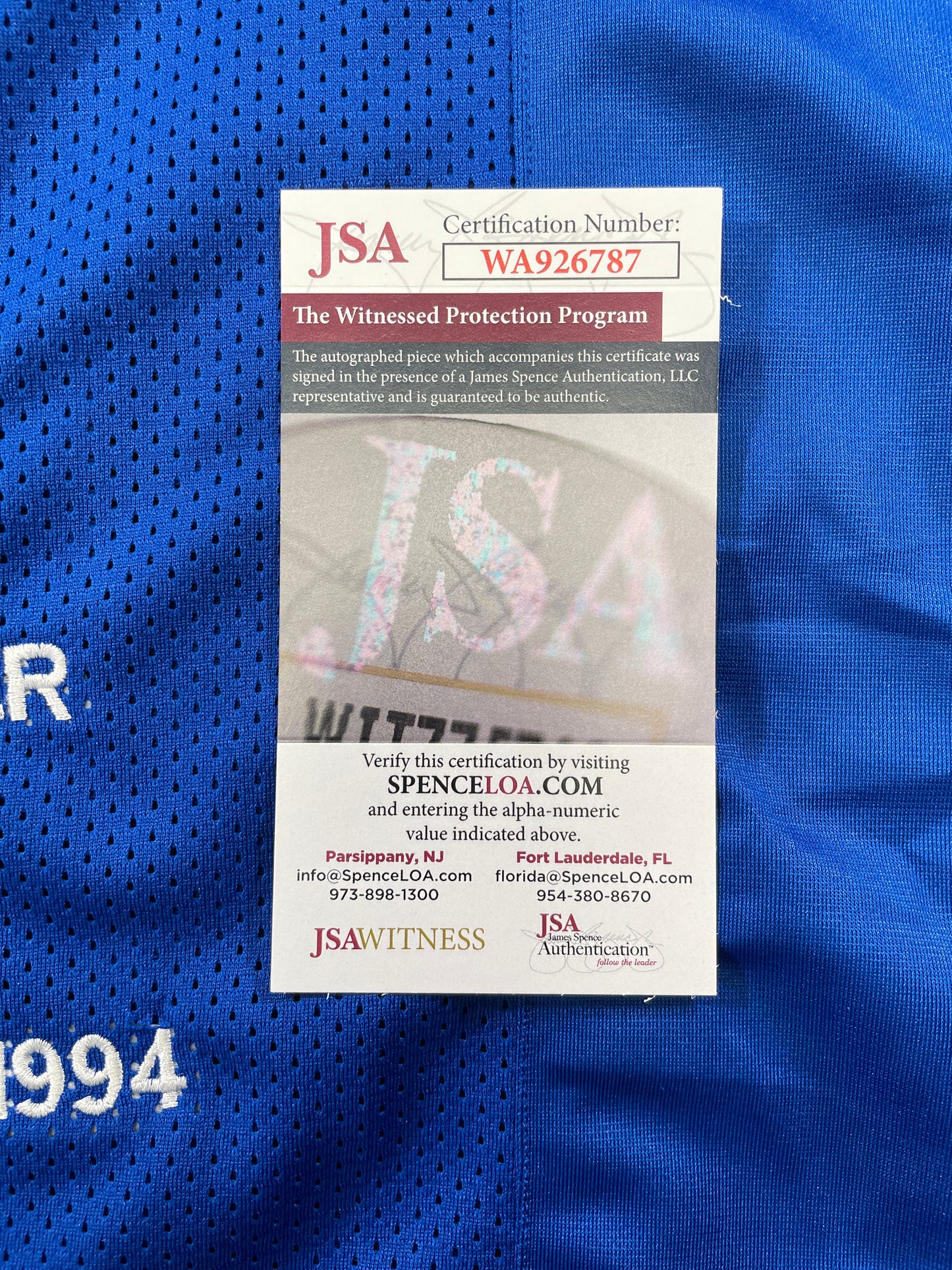 TONY DORSETT PITT PANTHERS SIGNED STAT JERSEY Dallas Cowboys XL JSA COA