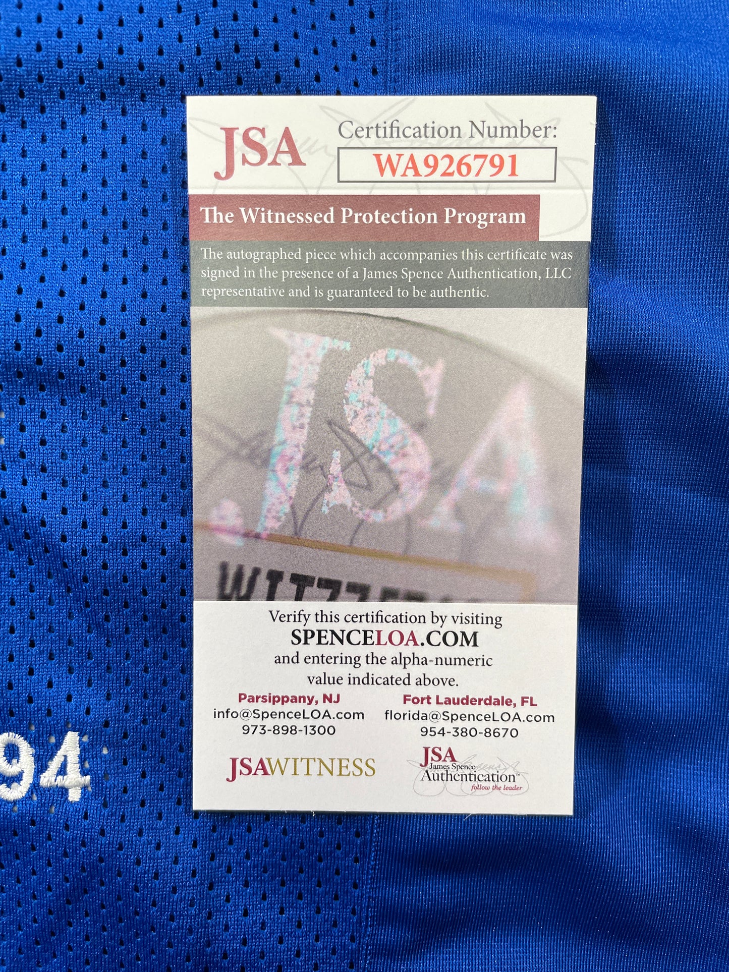 TONY DORSETT PITT PANTHERS SIGNED STAT JERSEY Dallas Cowboys XL JSA COA