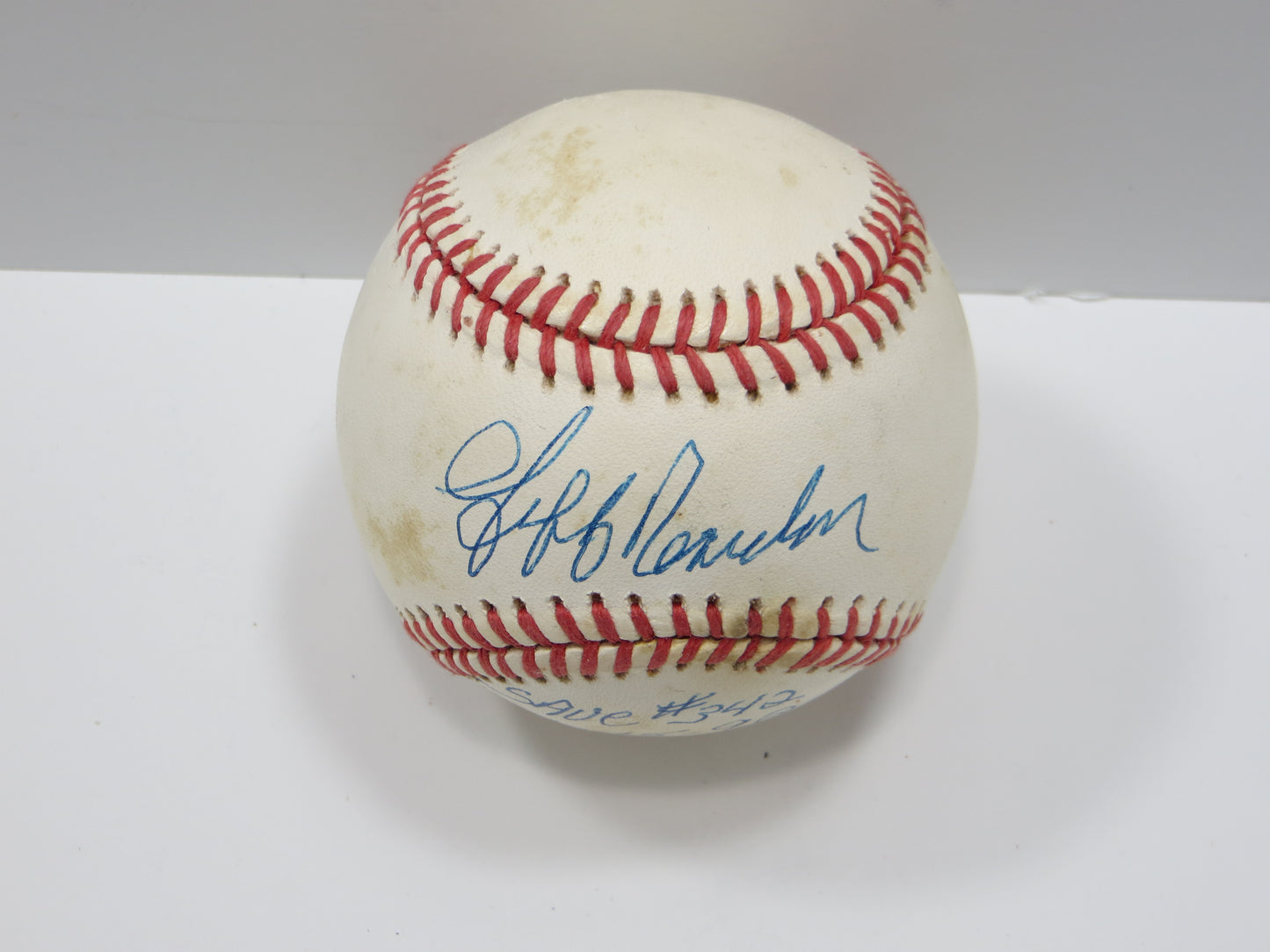 JEFF REARDON SIGNED Rawlings OAL BASEBALL Minnesota Twins w/INSC JSA COA