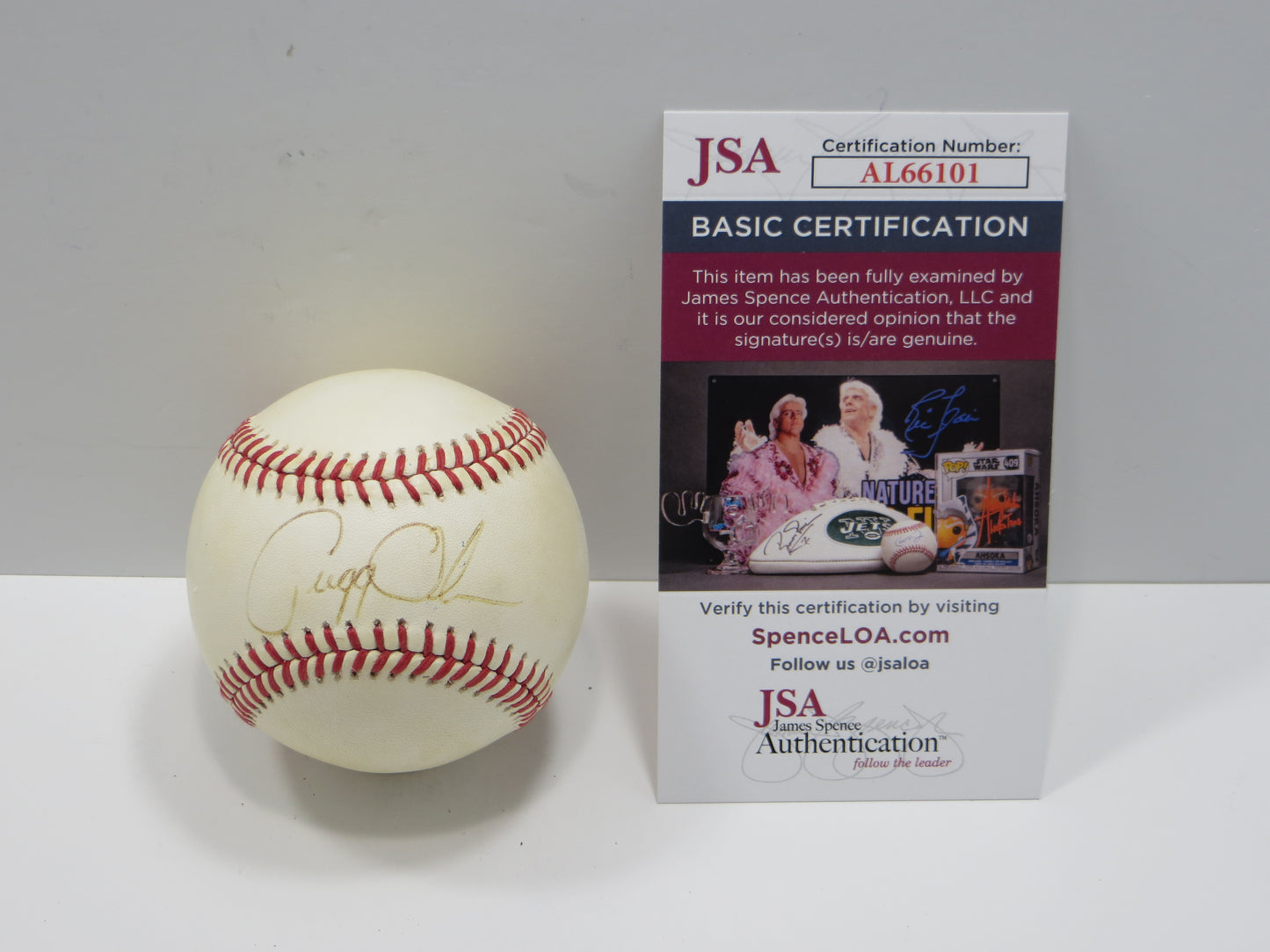 GREGG OLSON SIGNED Rawlings OAL Baseball Baltimore Orioles JSA