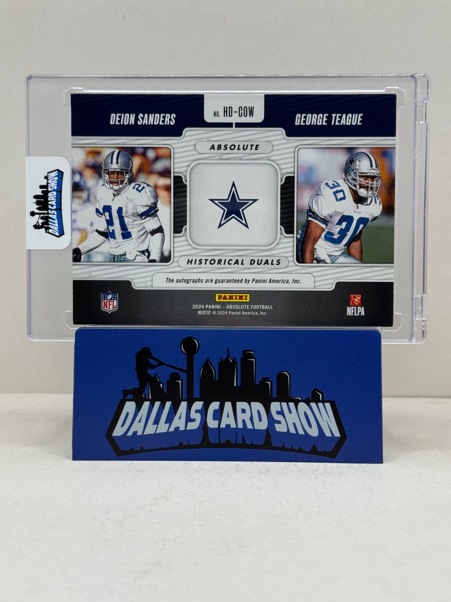 2024 Panini Absolute #HD-COW Deion Sanders,George Teague Historical Duals Auto /50