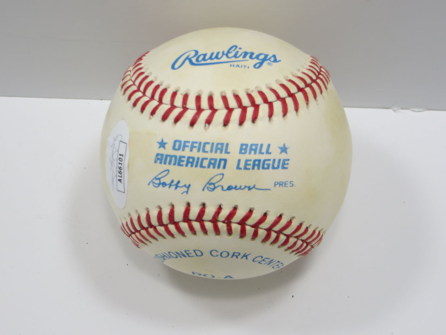 GREGG OLSON SIGNED Rawlings OAL Baseball Baltimore Orioles JSA