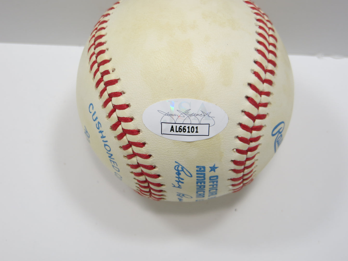 GREGG OLSON SIGNED Rawlings OAL Baseball Baltimore Orioles JSA