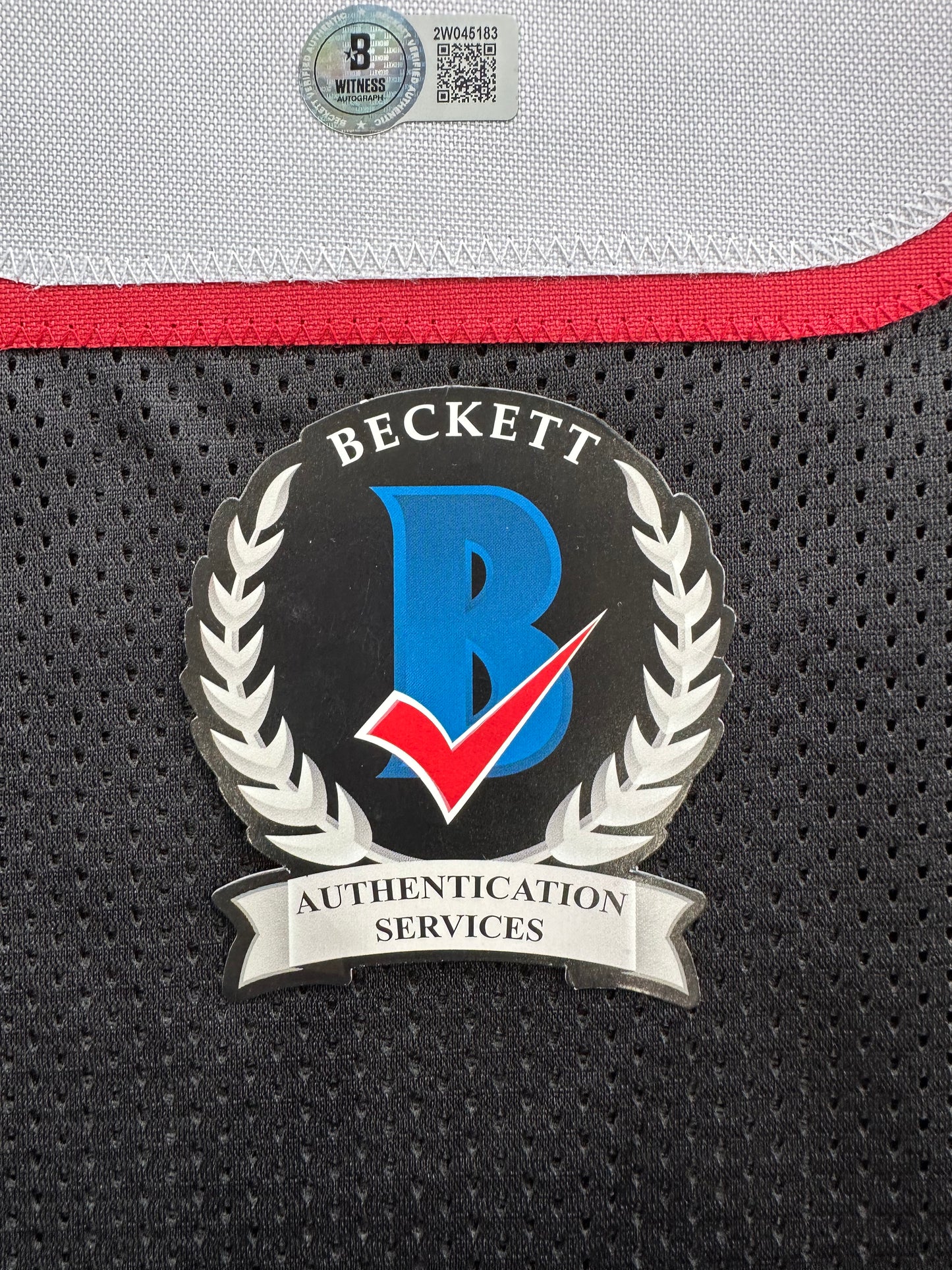 MICHAEL CRABTREE SIGNED RED AND BLACK JERSEY Texas Tech Raiders XL BAS