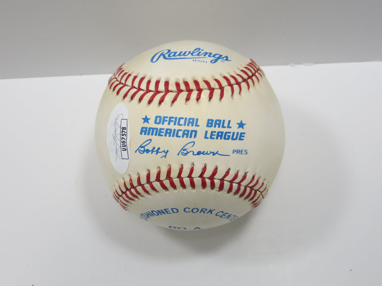 KEN GRIFFEY SR. and Jr. SIGNED Rawlings OAL Baseball SEATTLE MARINERS Reds JSA