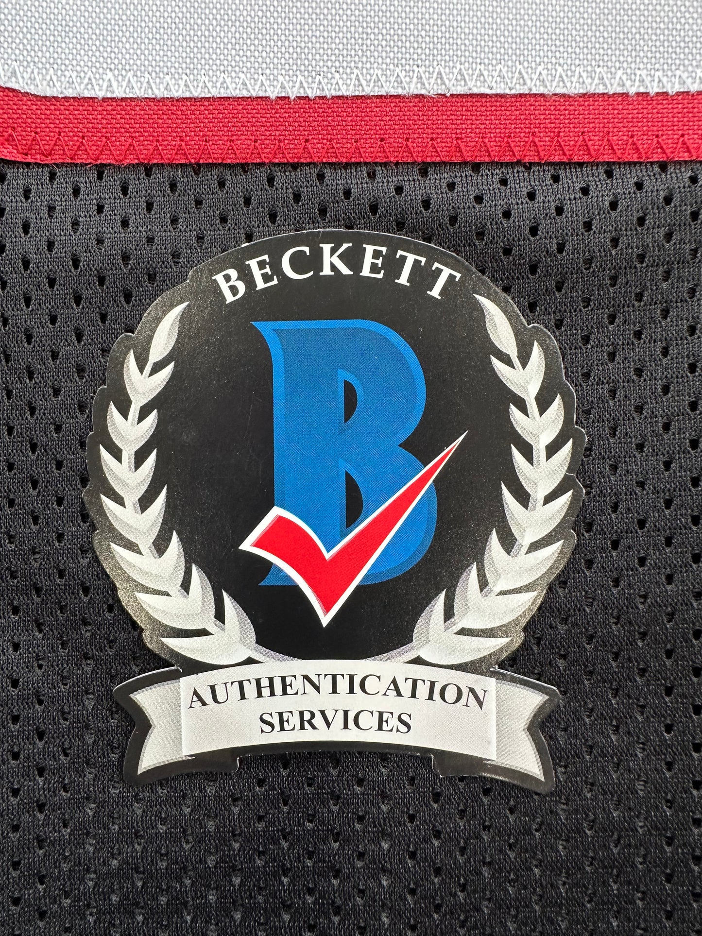 MICHAEL CRABTREE SIGNED RED AND BLACK JERSEY Texas Tech Raiders XL BAS