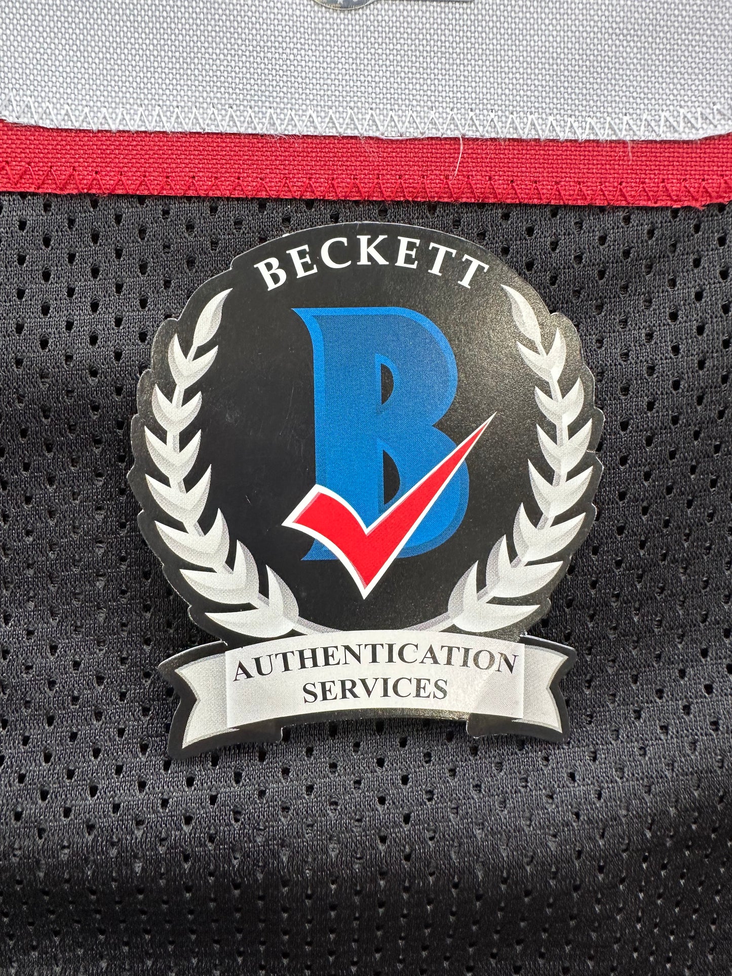 MICHAEL CRABTREE SIGNED RED AND BLACK JERSEY Texas Tech Raiders XL BAS