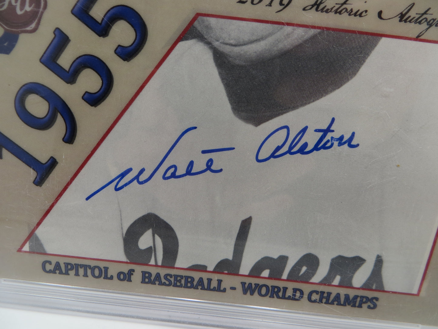 WALTER ALSTON SIGNED PSA/DNA SLAB HA Capital of Baseball Series 2 DODGERS
