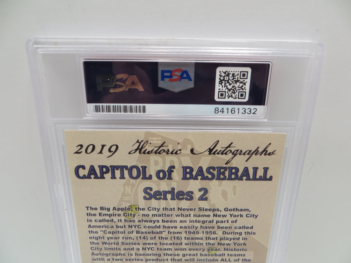 WALTER ALSTON SIGNED PSA/DNA SLAB HA Capital of Baseball Series 2 DODGERS