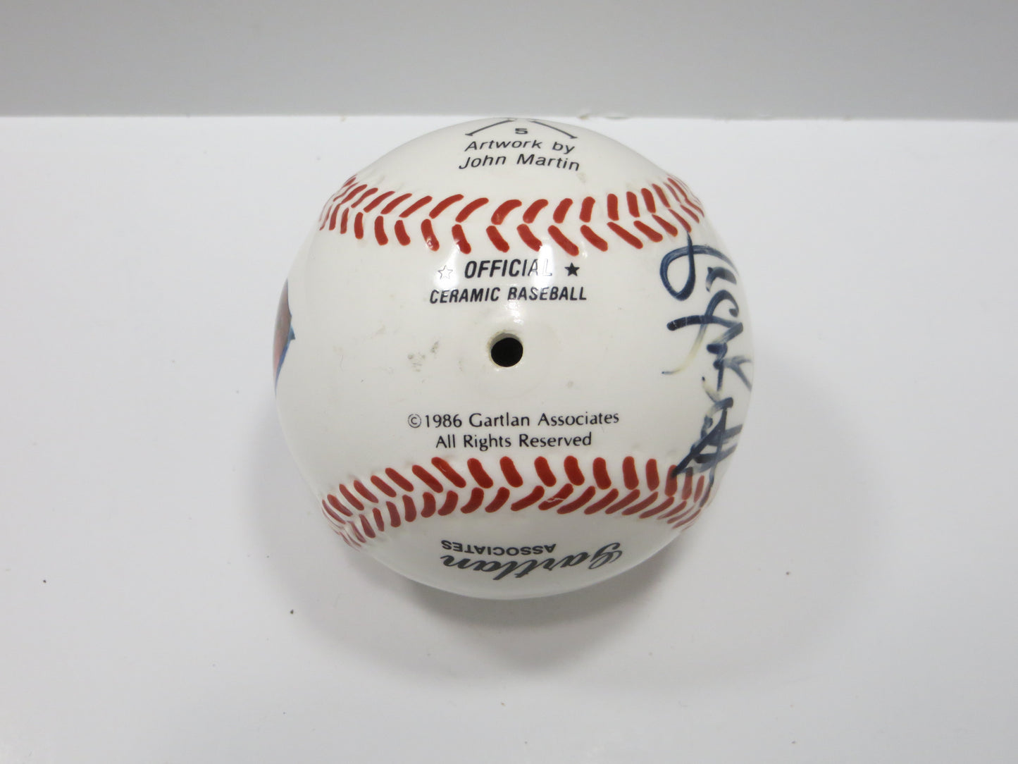 GEORGE BRETT SIGNED Official Ceramic Baseball Gartlan John Martin KC Royals JSA