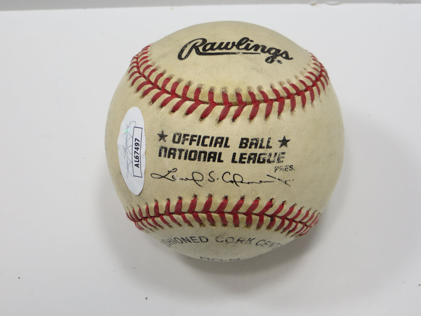 ERIC KARROS SIGNED RAWLINGS ONL BASEBALL LA DODGERS JSA COA