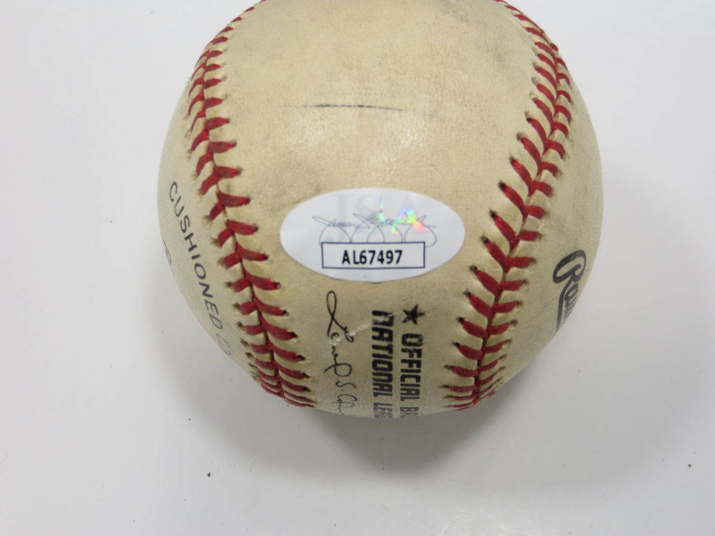 ERIC KARROS SIGNED RAWLINGS ONL BASEBALL LA DODGERS JSA COA