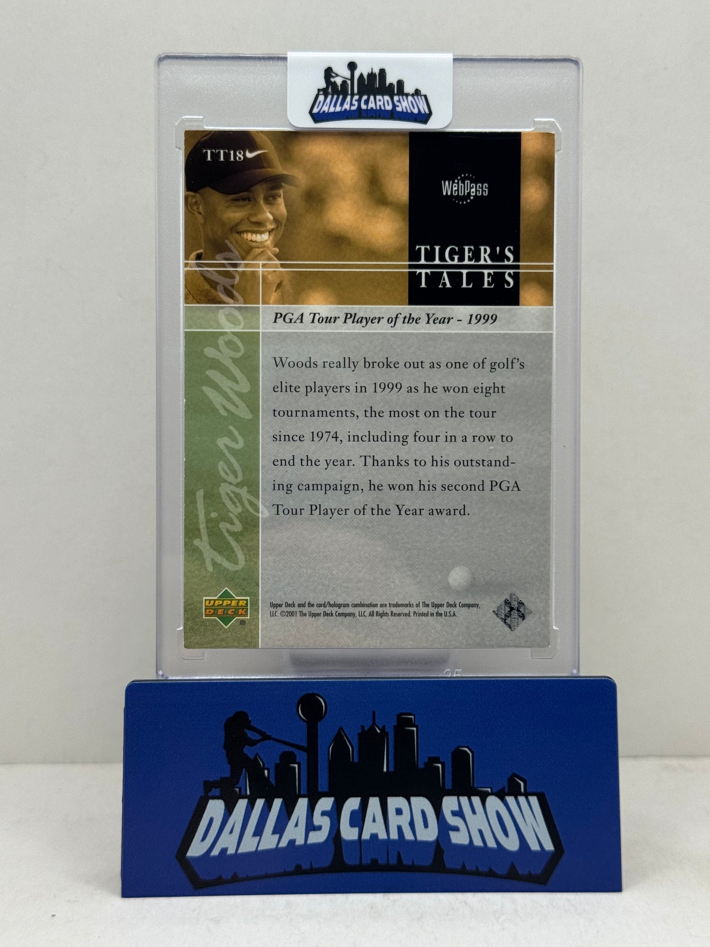 2026 Upper Deck Golf Tiger Woods Tiger’s Tales Buyback /25 #TT18