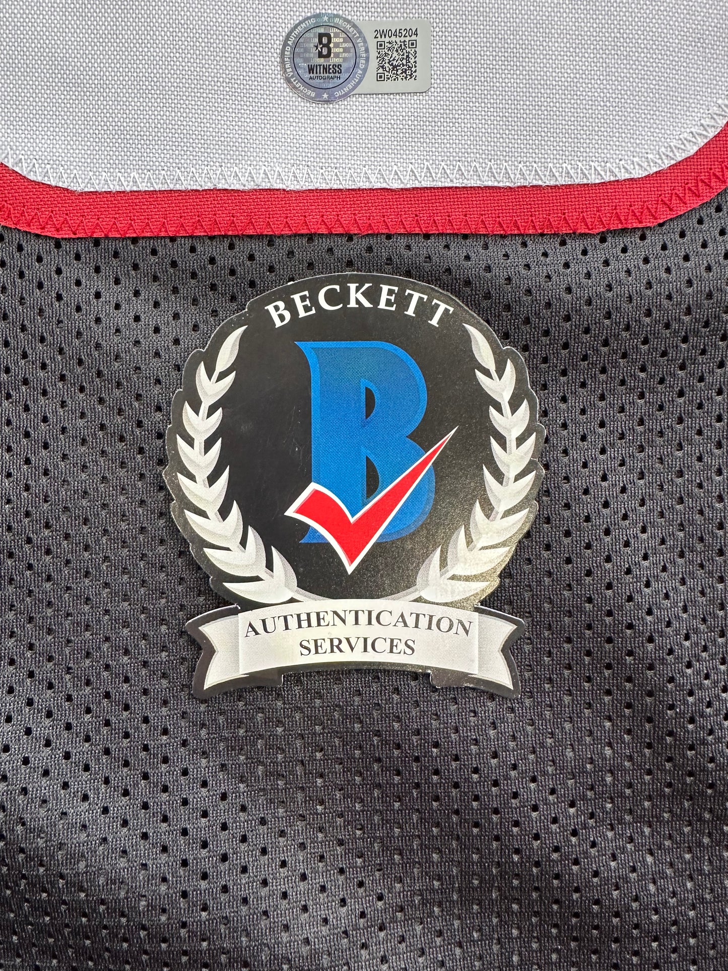 MICHAEL CRABTREE SIGNED RED AND BLACK JERSEY Texas Tech Raiders 2XL BAS