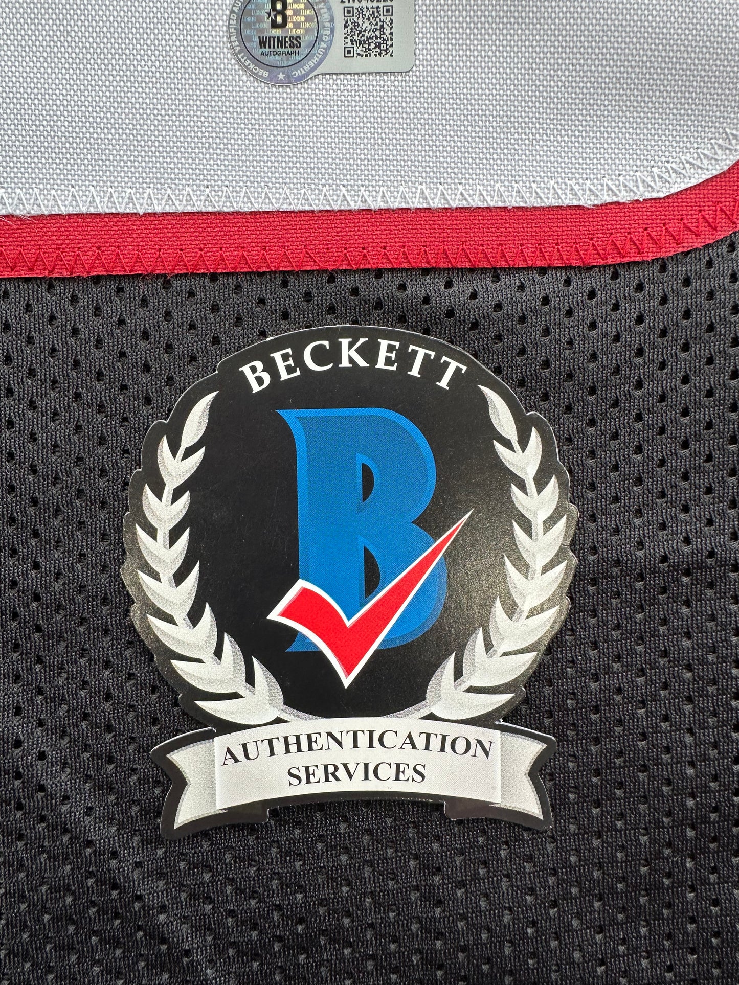 MICHAEL CRABTREE SIGNED RED AND BLACK JERSEY Texas Tech Raiders 3XL BAS