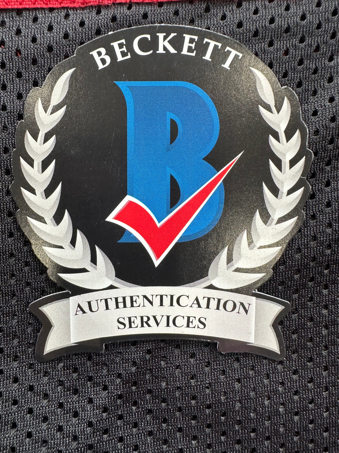 MICHAEL CRABTREE SIGNED RED AND BLACK JERSEY Texas Tech Raiders 3XL BAS