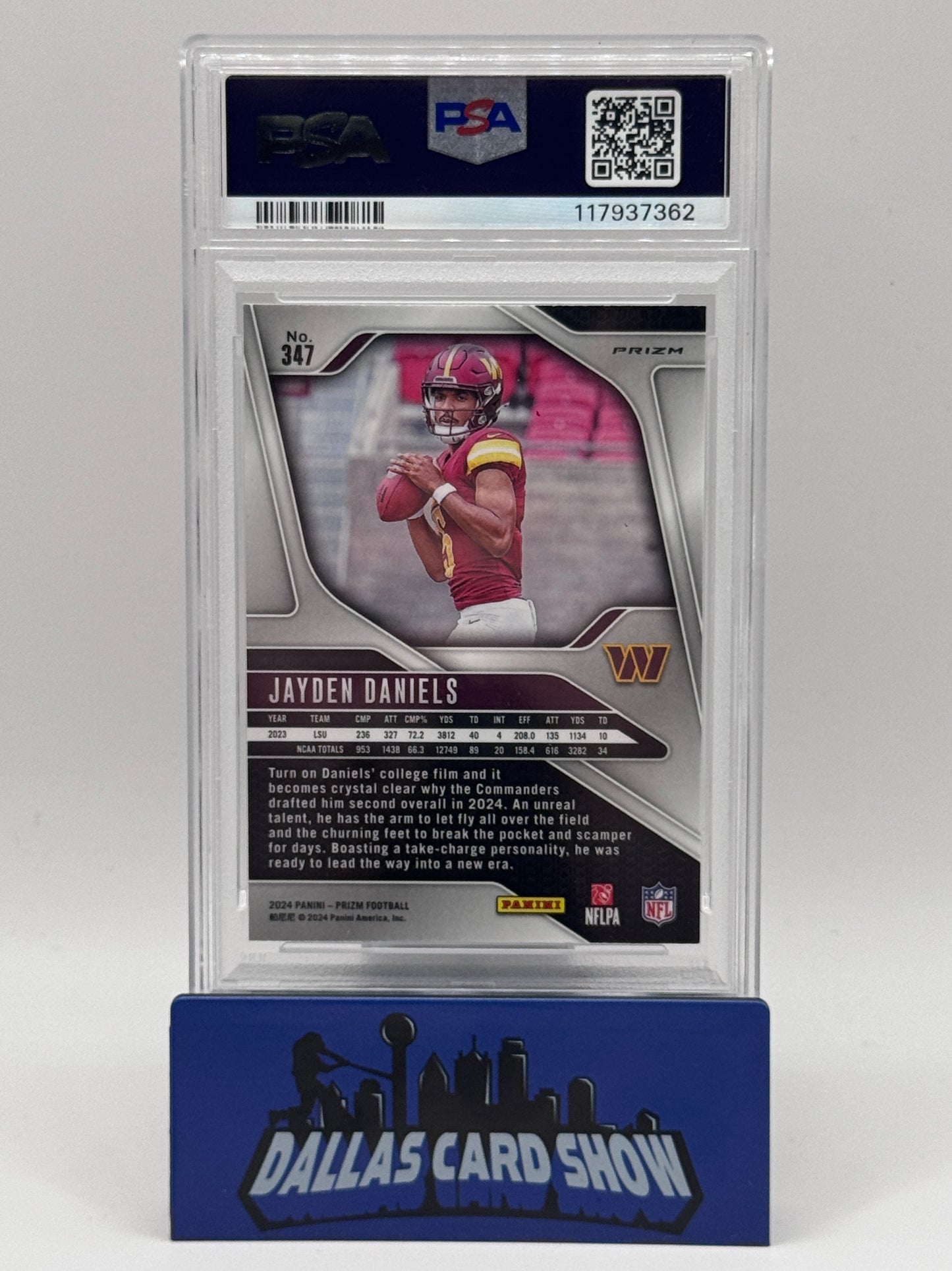 2024 Prizm Jayden Daniels Silver Prize PSA 9 #347 COMMANDERS
