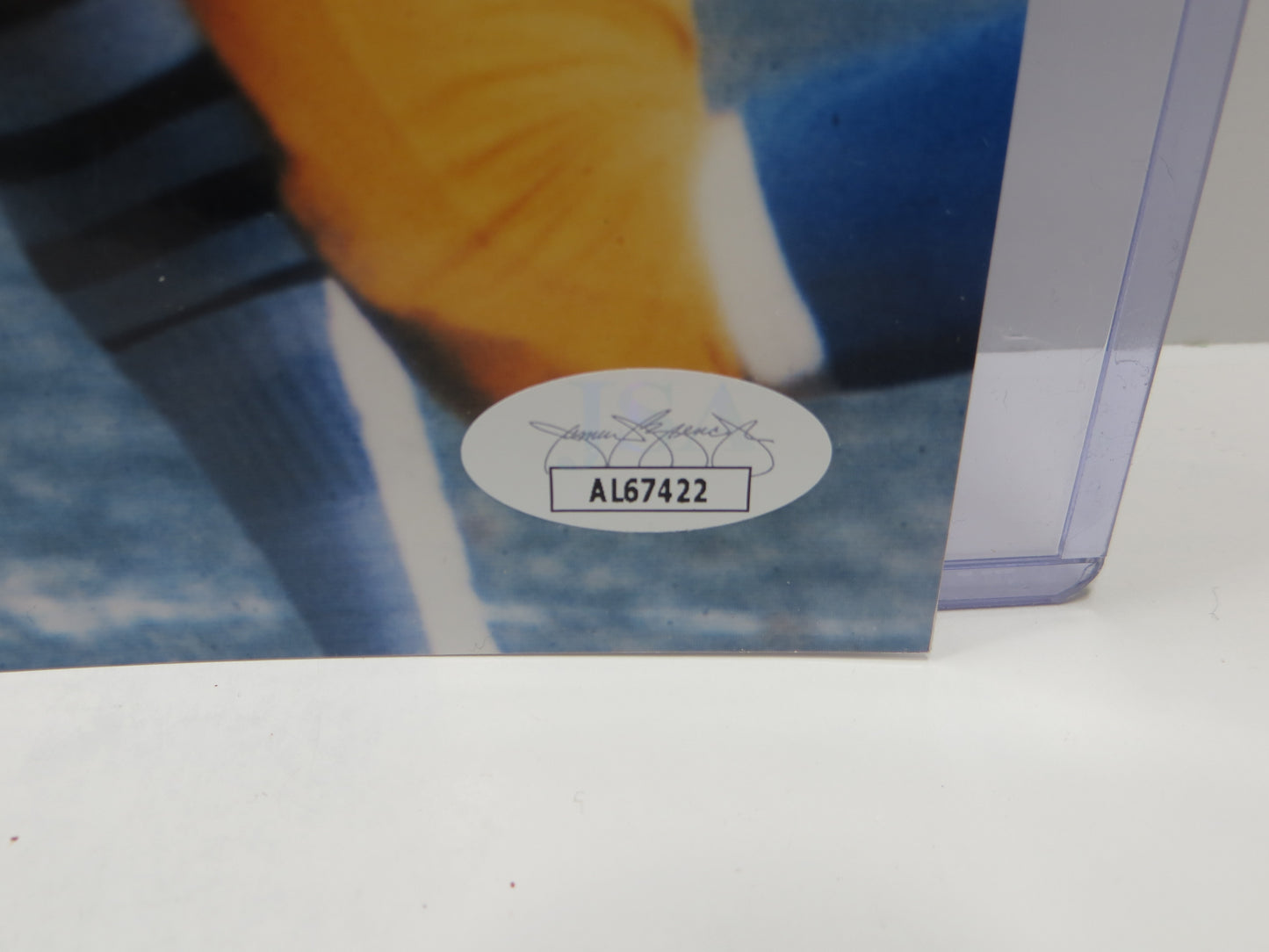 PETE LAMMONS NEW YORK JETS SIGNED 8x10 PHOTO JSA COA