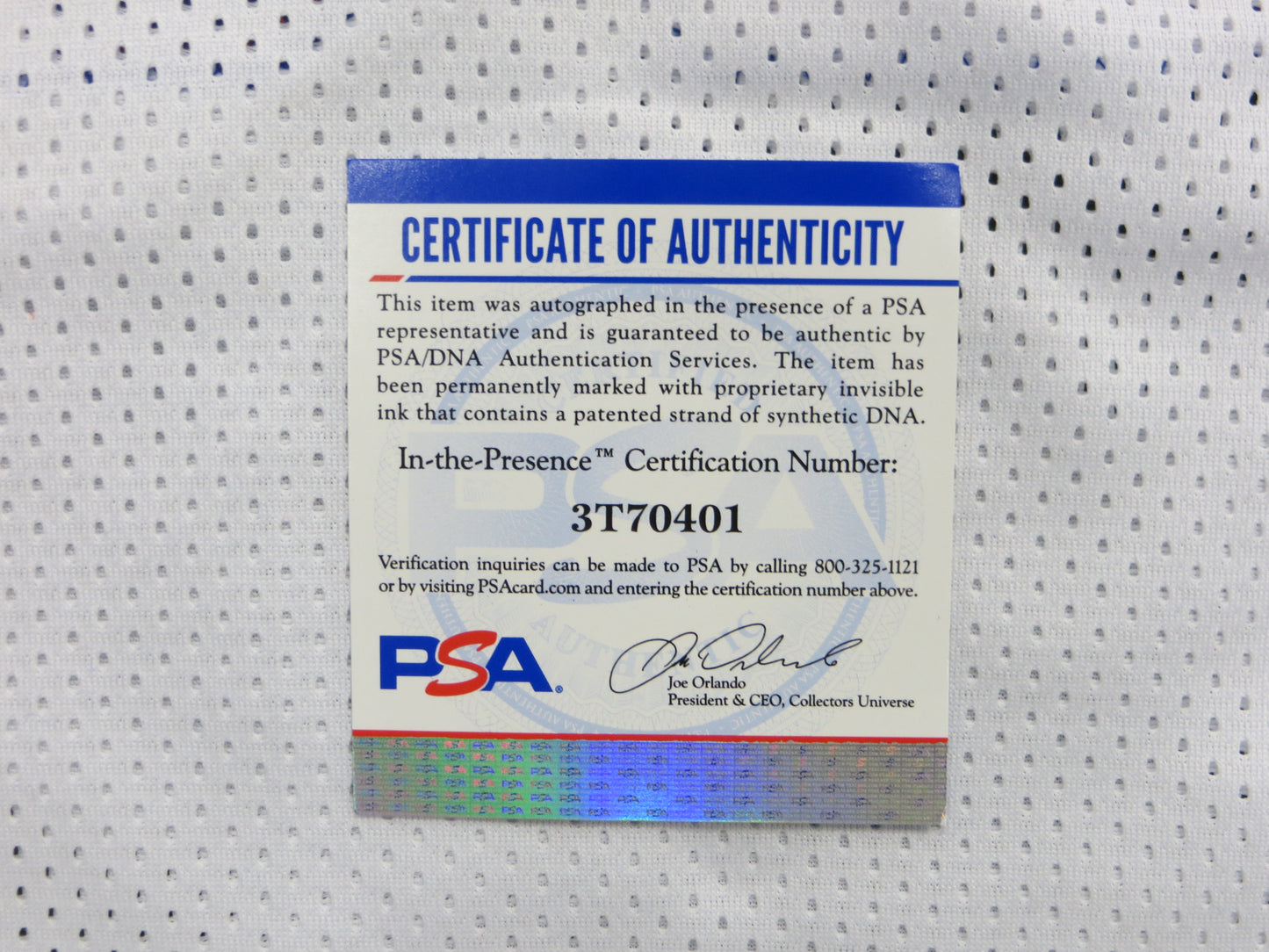 ALLAN HOUSTON NEW YORK KNICKS SIGNED JERSEY PSA COA