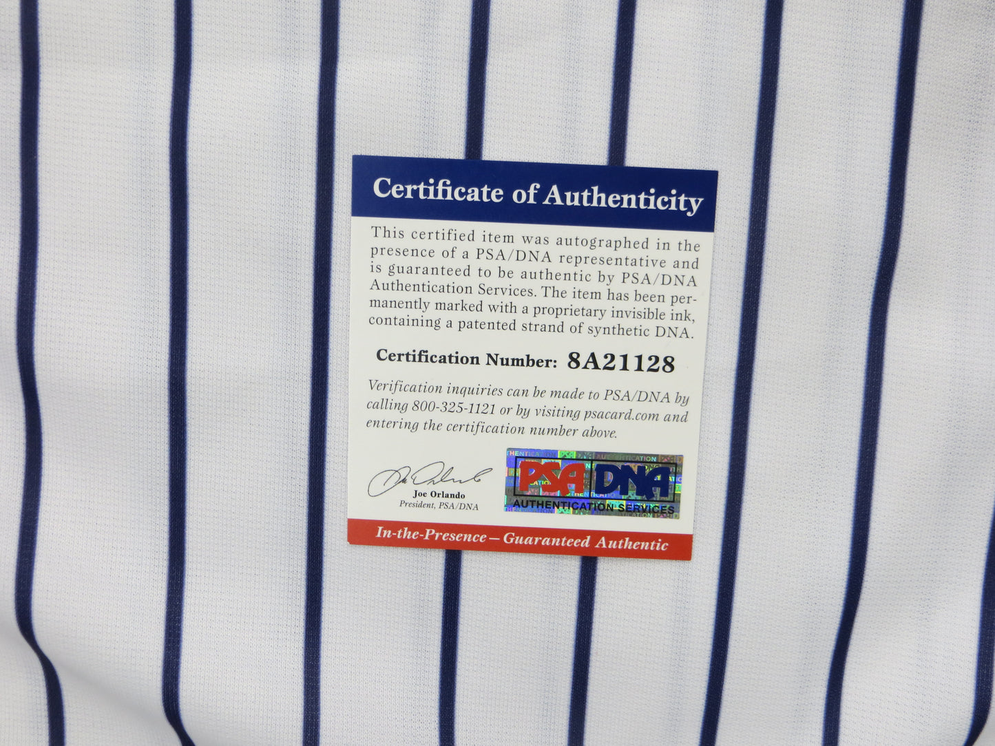 JOHN CUSACK Eight Men Out JERSEY SIGNED Chicago White Sox PSA COA