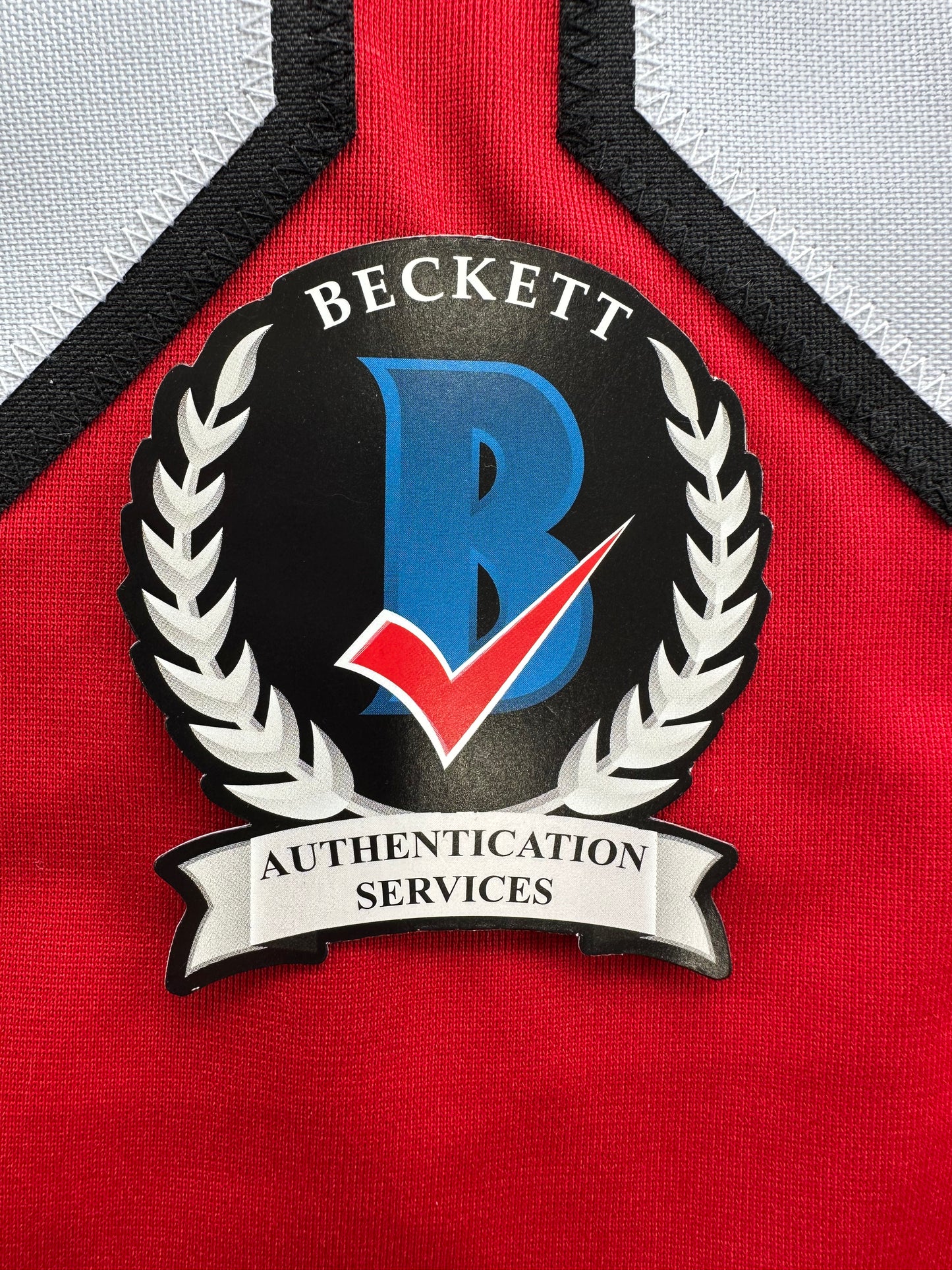 ED BELFOUR SIGNED RED Chicago Black Hawks Jersey BAS